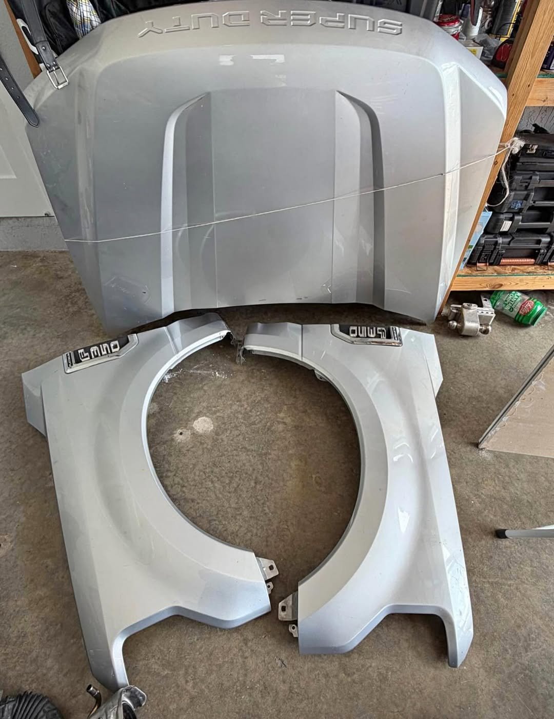 2017-2022 Ford f250 f350 f450 f550 super duty hood, right and left side fenders