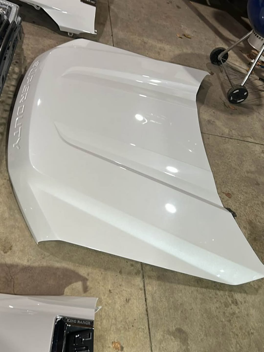 2017-2022 Ford f250 f350 f450 Pearl White king ranch complete front end